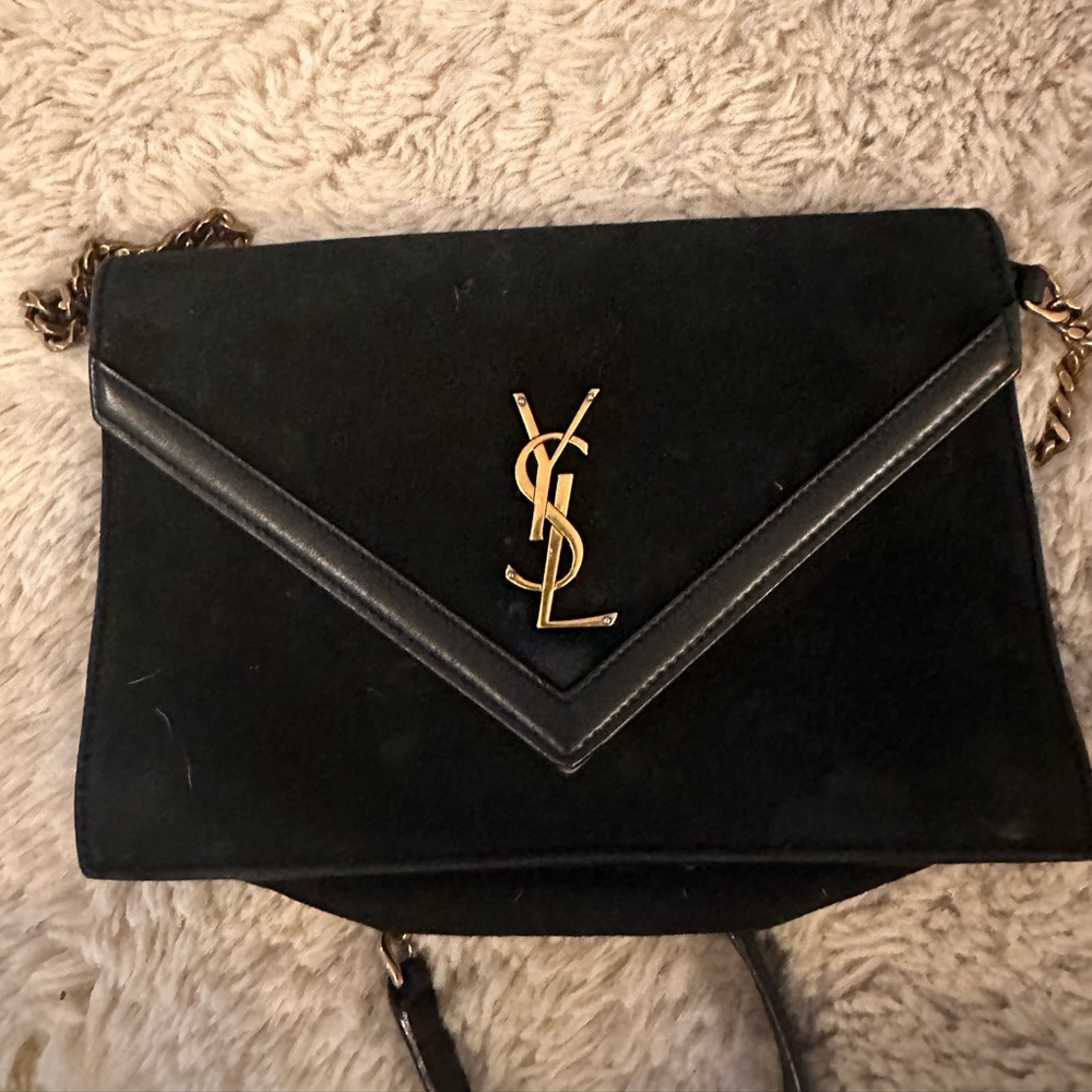 Yves Saint Laurent suede bag. Used